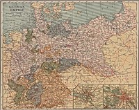 Mapa General del Imperio Alemán en los años 1871-1918