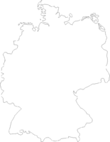 Lámina del Mapa Mudo General de Alemania