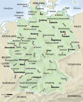 Lámina del Mapa de Alemania