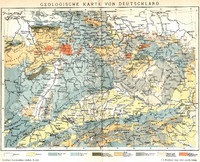 Vista del mapa geológico de Alemania