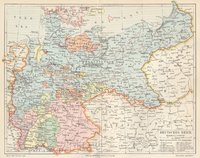 Lámina del Mapa del Imperio Alemán en el año 1900
