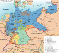 Lámina del Mapa General de La  República de Weimar y el Tercer Reich de Alemania en los años 1919-1937