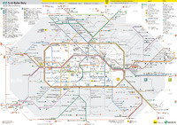 Lámina General del Mapa del Metro de Berlín en el año 2005