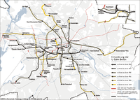 Lámina del Mapa de Metro de Berlín en el año 2004