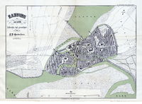 Mapa General de Hamburgo , Lamina historica data del año 1320