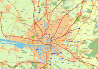 Mapa visual general de la ciudad  de Hamburgo