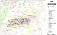 Mapa de Aeropuerto Internacional de Múnich-Franz Josef Strauss 2009