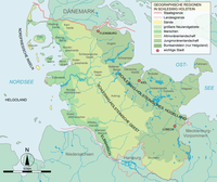 Mapa de Paisajes naturales en Schleswig-Holstein 2007