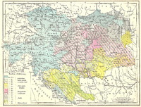 Mapa de Las religiones en Austria-Hungría 1881