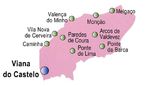 Viana do Castelo District Map, Portugal