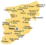 Viseu District Map, Portugal