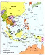 Mapa Politico del Sureste Asiático 1995
