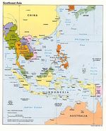 Mapa Politico del Sureste Asiático 1992