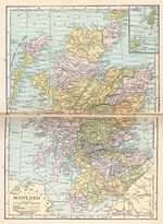 Mapa de Escocia 1921