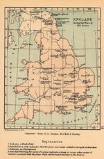 Mapa de Inglaterra Durante la Guerra de las Dos Rosas