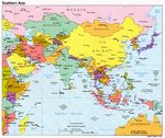 Mapa Politico de Asia Meridional 1994