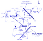 Mapa político de Petén