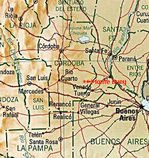 Mapa de Ubicación de la Ciudad de Monte Buey, Prov. Córdoba, Argentina
