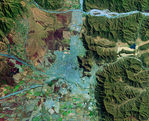 Imagen, Foto Satelite de la Ciudad de Salta, Prov. Salta, Argentina