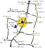 Mapa de Ubicación de Ciudad de Tilisarao, Prov. de San Luis, Argentina
