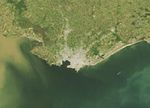 Imagen, Foto Satelite de Montevideo, Uruguay