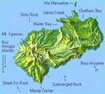 Mapa del Monumento Marino Nacional de Papahanaumokuakea, Islas Midway, Estados Unidos