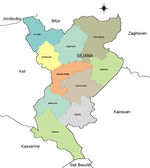 Mapa mudo de la Provincia de Salamanca