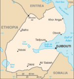 Mapa Politico Pequeña Escala de Yibuti