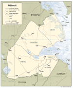 Mapa Politico de Yibuti