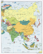Mapa Politico de Asia 2008