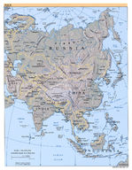 Mapa Físico de Asia 2007