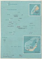 Mapa de Manitoba, Canadá 1921