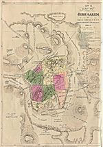 Mapa de Jerusalén 1884
