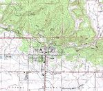 Mapa Topográfico de la Ciudad de Nucla, Colorado, Estados Unidos
