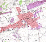 Mapa Topográfico de la Ciudad de Palmyra, Pensilvania, Estados Unidos