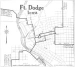 Mapa de la Ciudad de Fort Dodge, Iowa, Estados Unidos 1920