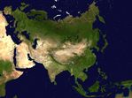 Mapa de Asia (satelital)