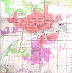 Mapa Topográfico de la Ciudad de Marshalltown, Iowa, Estados Unidos