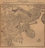 Mapa de la Ciudad de Boston, Massachusetts, Estados Unidos 1880