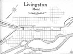 Mapa de la Ciudad de Livingston, Montana, Estados Unidos 1917