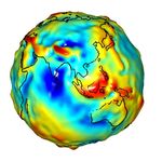 Las anomalías gravitatorias de Asia y Australia
