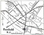 Mapa de la Ciudad de Freehold, Nueva Jersey, Estados Unidos 1920