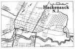 Mapa de la Ciudad de Hackensack, Nueva Jersey, Estados Unidos 1922