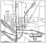 Mapa de la Ciudad de Lakewood, Nueva Jersey, Estados Unidos 1920