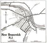 Mapa de la Ciudad de Nuevo Brunswick, Nueva Jersey, Estados Unidos 1920