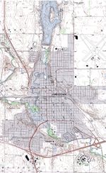 Mapa Topográfico de la Ciudad de Washougal, Washington, Estados Unidos