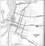 Mapa de la Ciudad de Salem, Oregón, Estados Unidos 1917