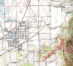 Mapa Topográfico de la Ciudad de Salem, Utah, Estados Unidos