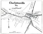 Mapa de la Ciudad de Charlottesville, Virginia, Estados Unidos 1919