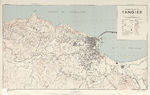 Mapa de la Ciudad de Tánger, Marruecos 1943